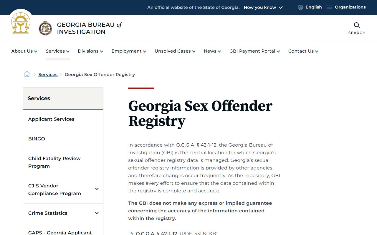 Fayette County criminal court records and Georgia sex offender registry information