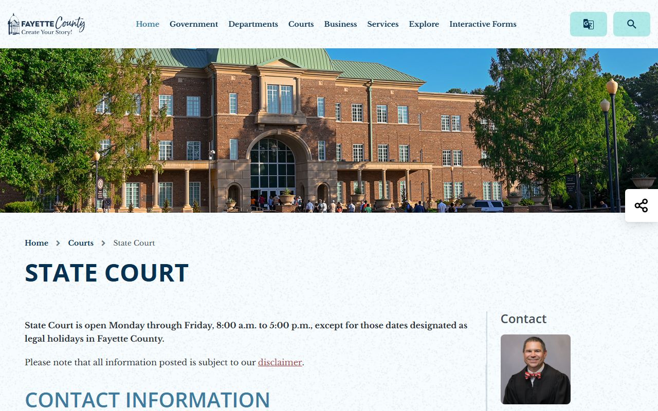 Fayette County Superior Court and State Court record channels