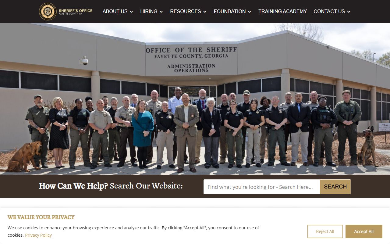 Fayette County court records Sheriff's Office and jail records
