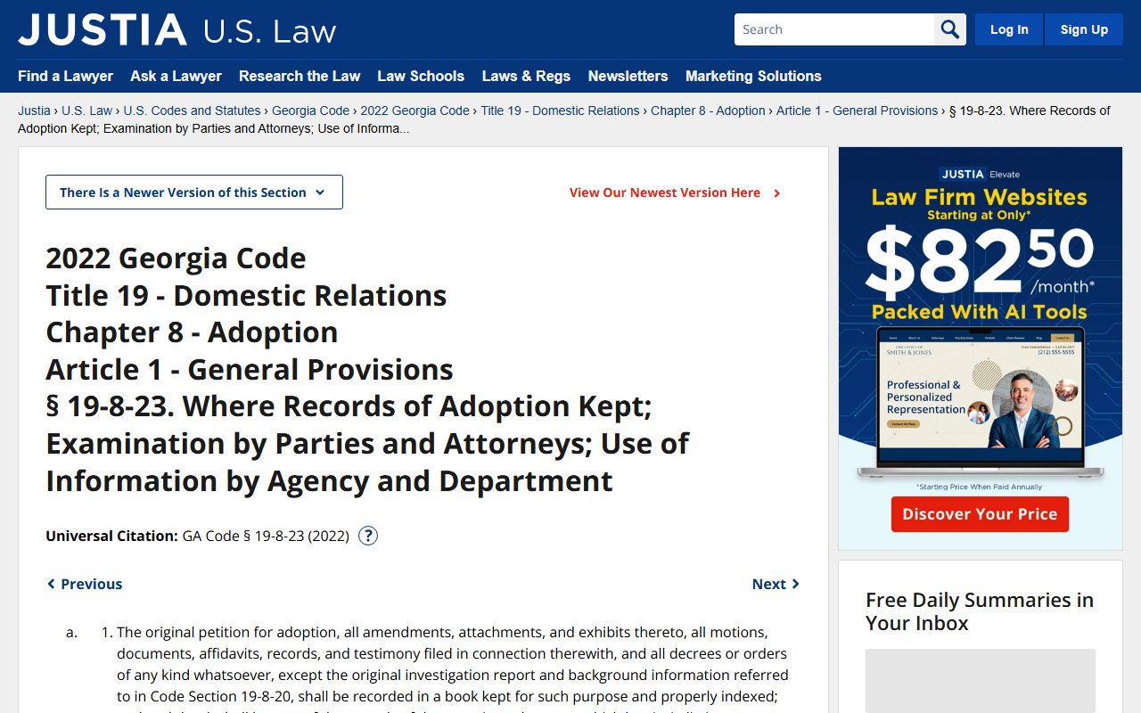 Fayette County probate records Georgia adoption confidentiality law